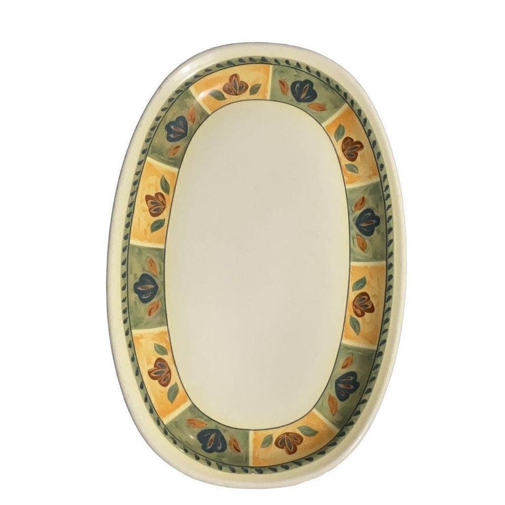 Tognana Porcelain Oval Serving Platter 13” Ovenware Made in Italy